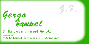 gergo hampel business card